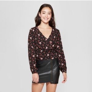 Junk Food Clothing Grateful Dead wrap tied Blouse